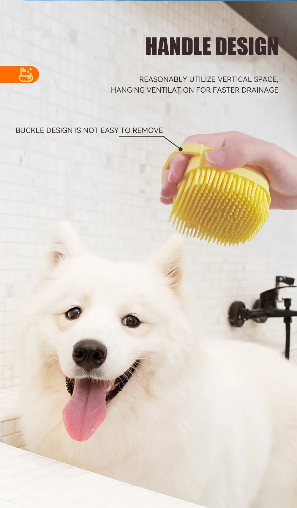 Dog Bathing Soft Silicone Brush