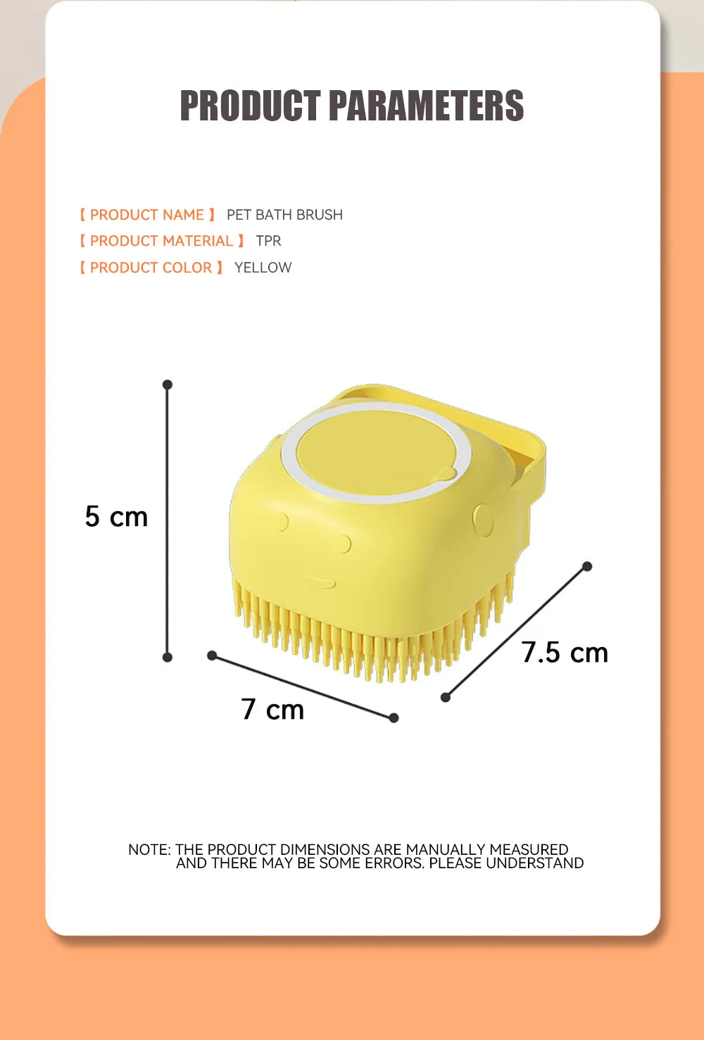 Dog Bathing Soft Silicone Brush