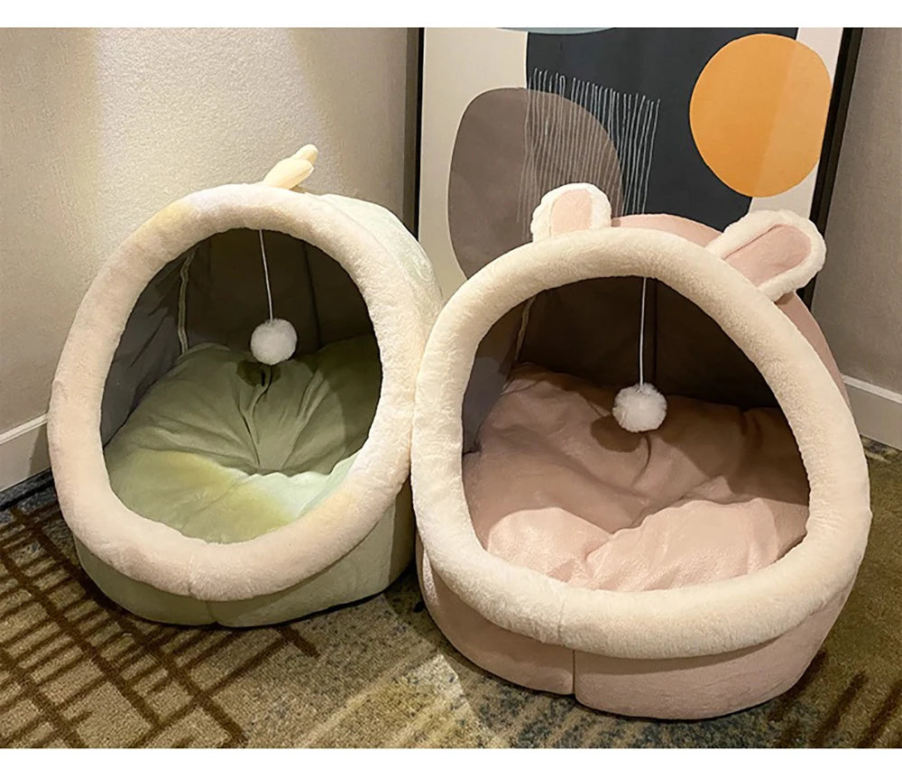 Foldable Deep Sleep Cat Bed