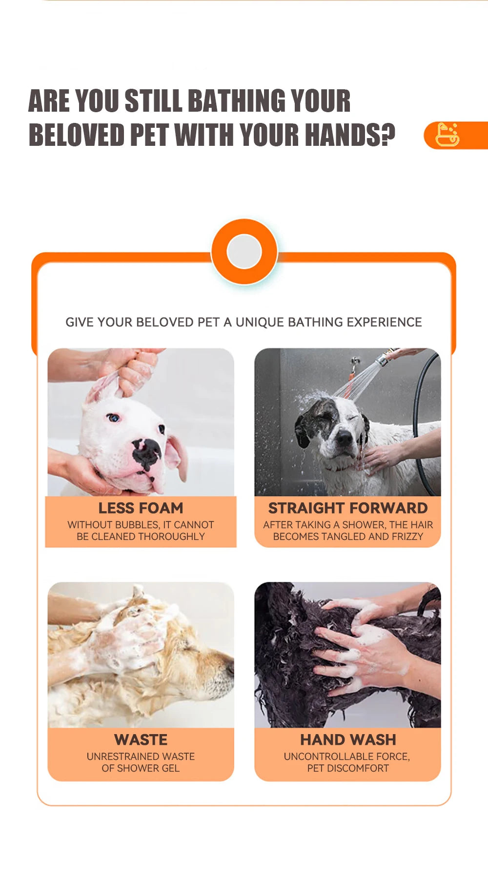 Dog Bathing Soft Silicone Brush