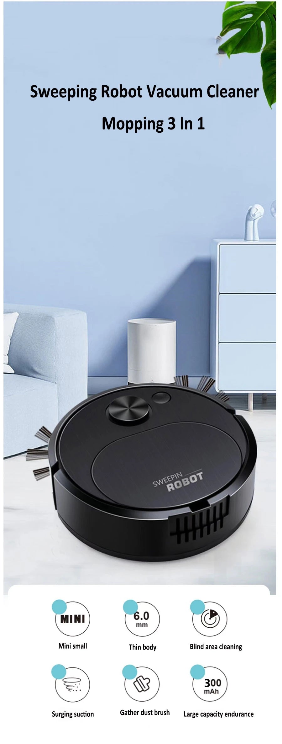 USB Robot Vacuum Cleaner