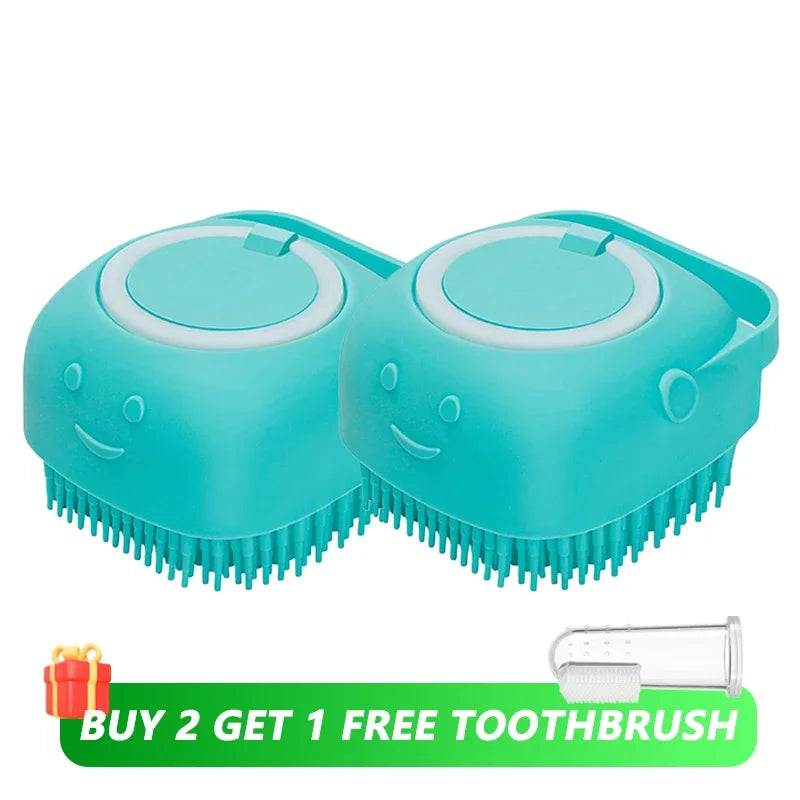 Dog Bathing Soft Silicone Brush