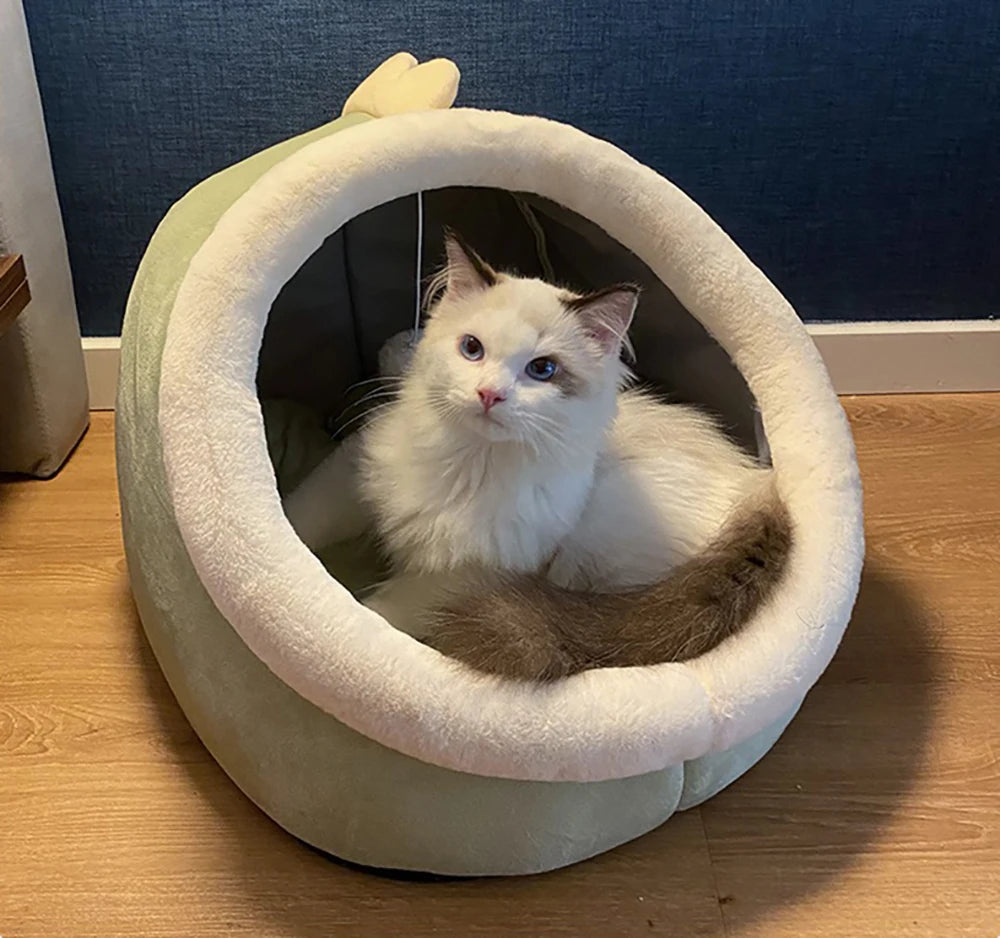 Foldable Deep Sleep Cat Bed