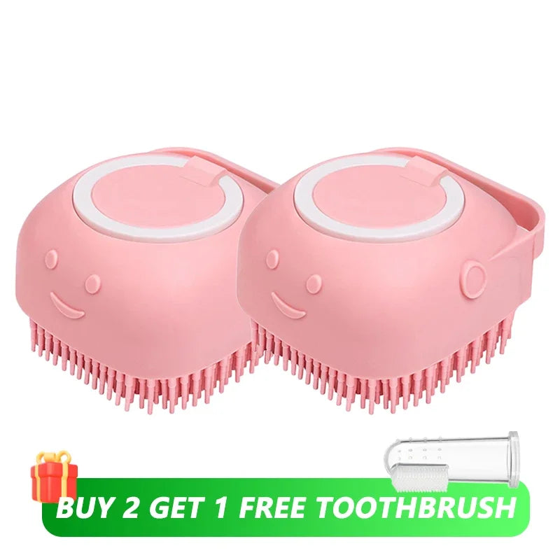 Dog Bathing Soft Silicone Brush